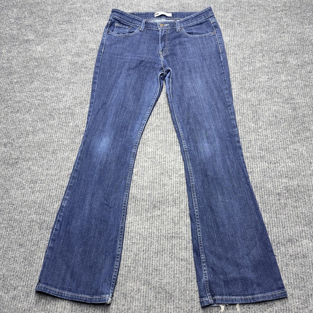 Levis 518 Superlow Bootcut Jeans Womens 29x32 Blue Medium Wash Low Rise Stretch